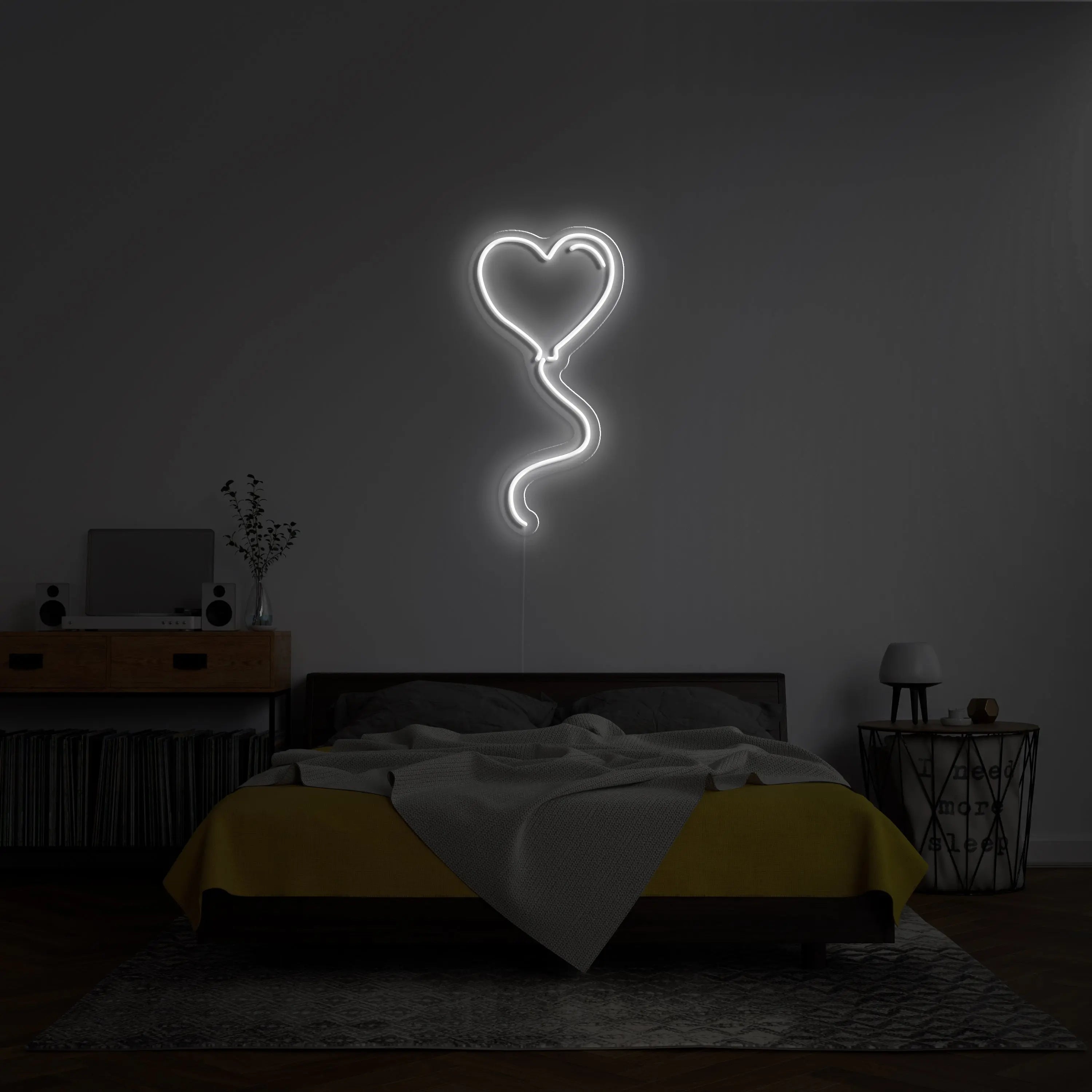 Heart Balloon Neon Sign - neonaffair