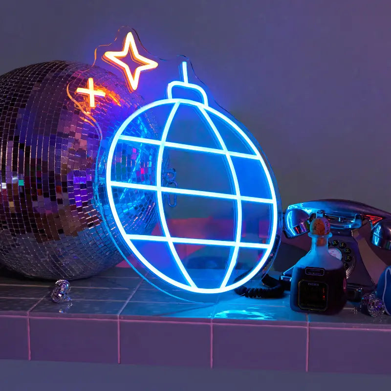 Megano The Disco Ball LED Neon Sign - neonaffair