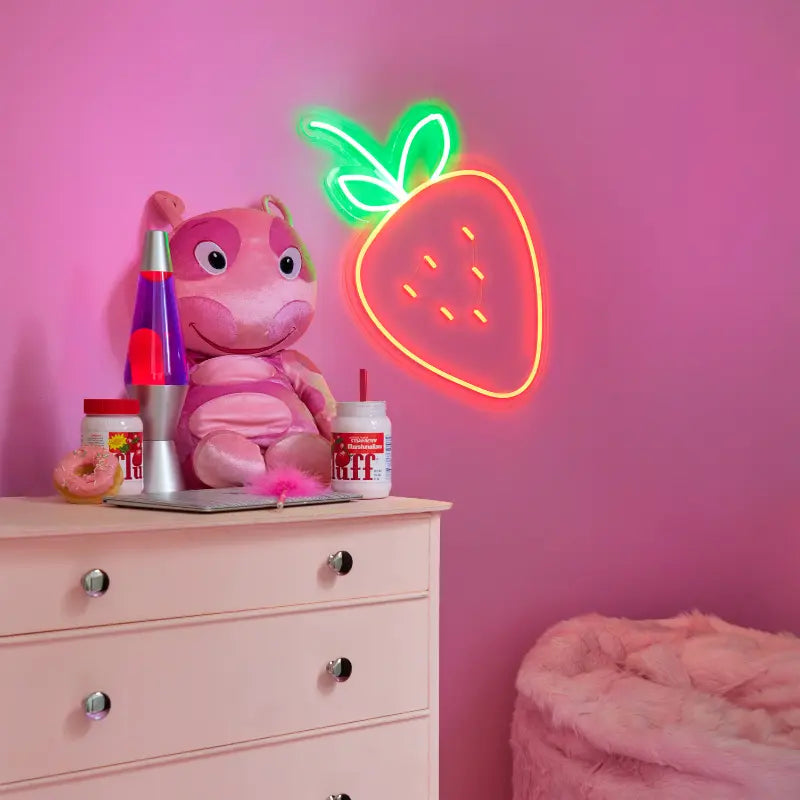 Megano The Strawberry LED Neon Sign - neonaffair