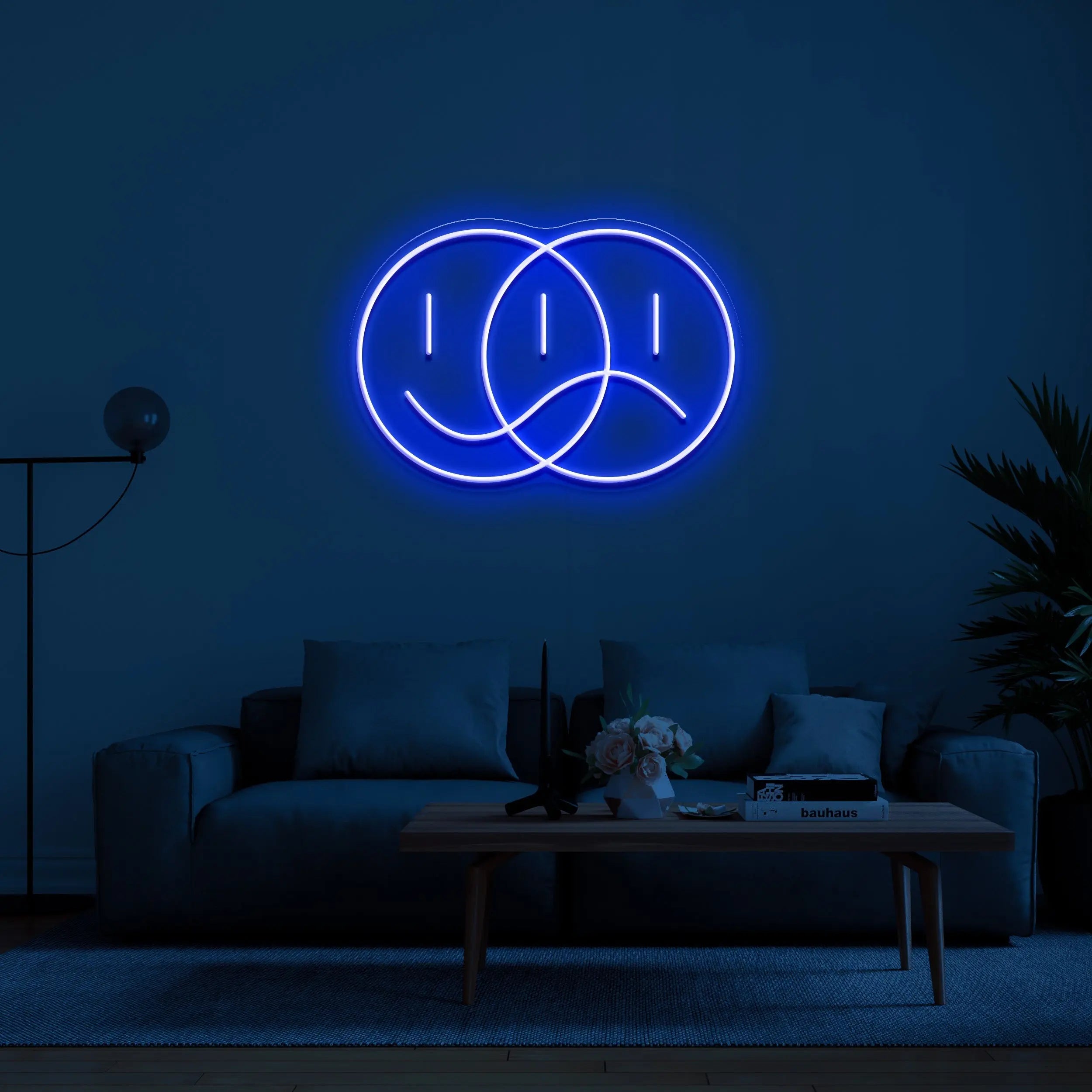 Smile + Frown Neon Sign - neonaffair