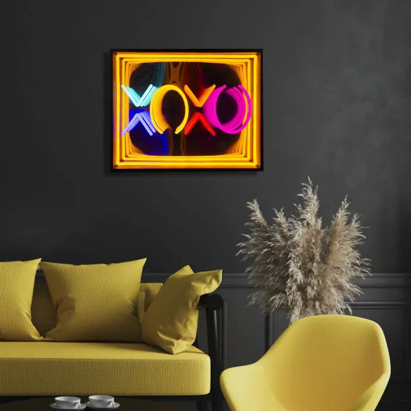 XOXO 3D Infinity LED Neon Sign - neonaffair