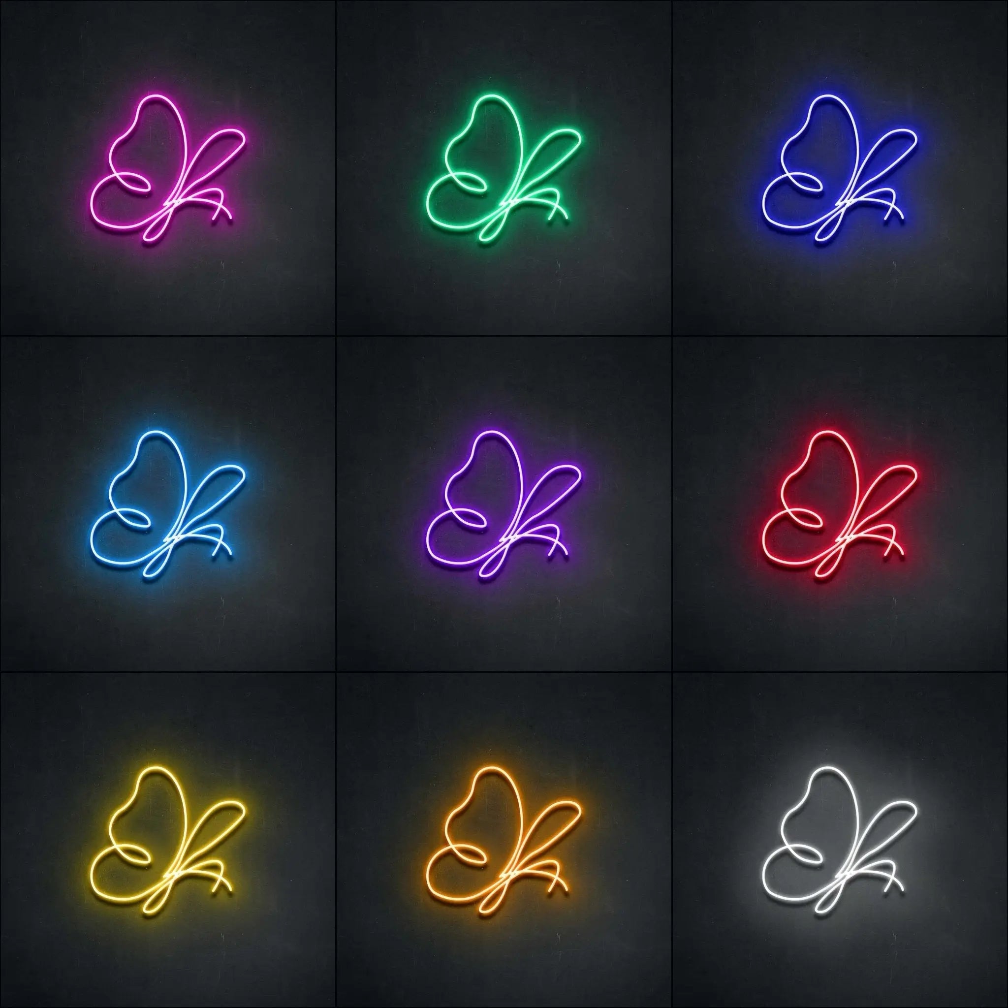 'Abstract Butterfly' Neon Sign - neonaffair