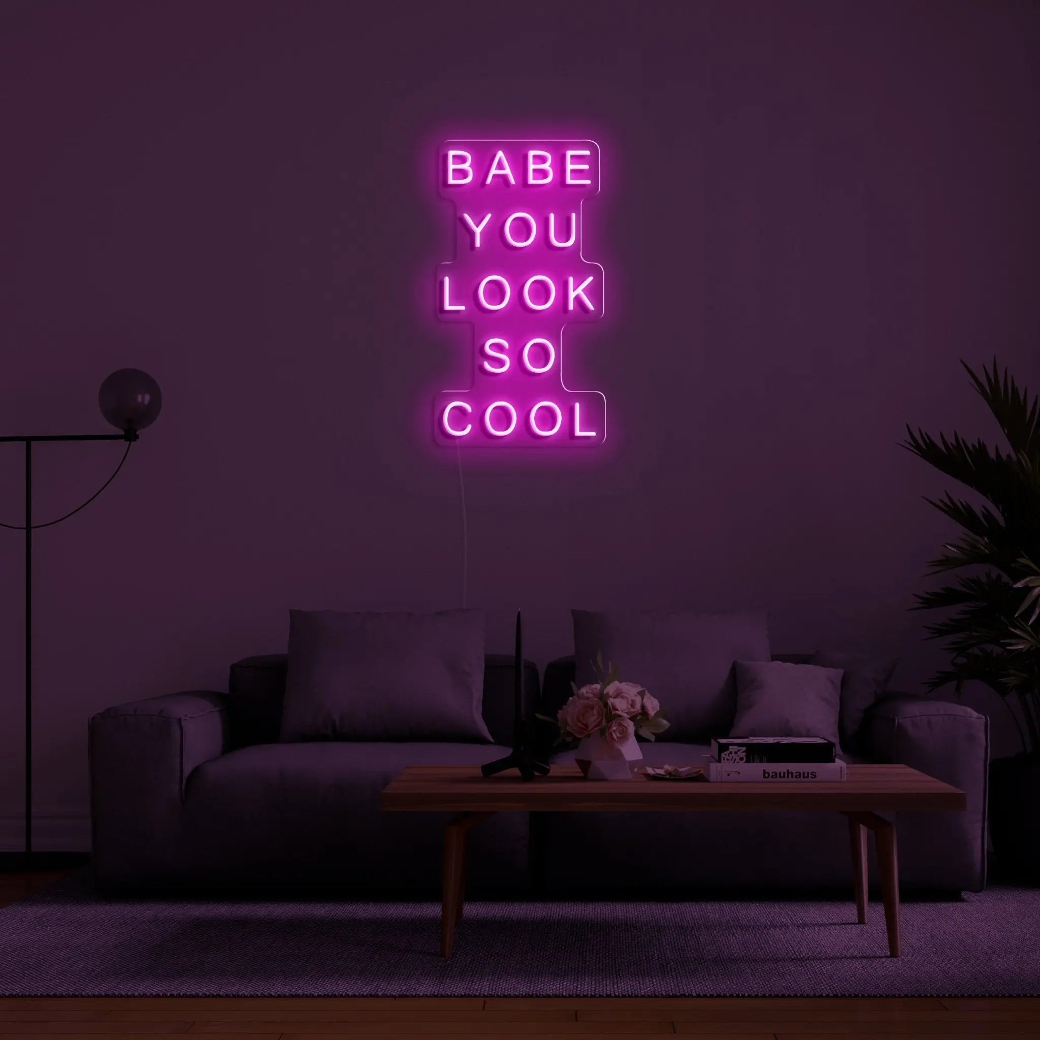 'Babe You Look So Cool' LED Neon Sign - neonaffair