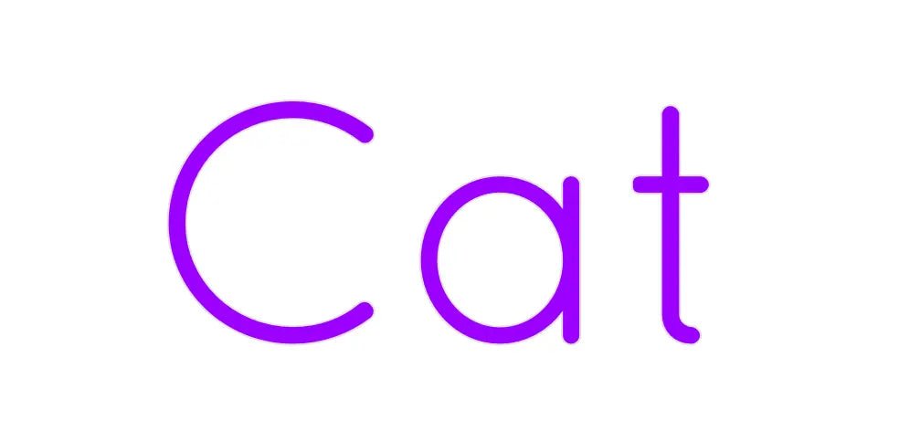 Custom Neon: Cat - neonaffair