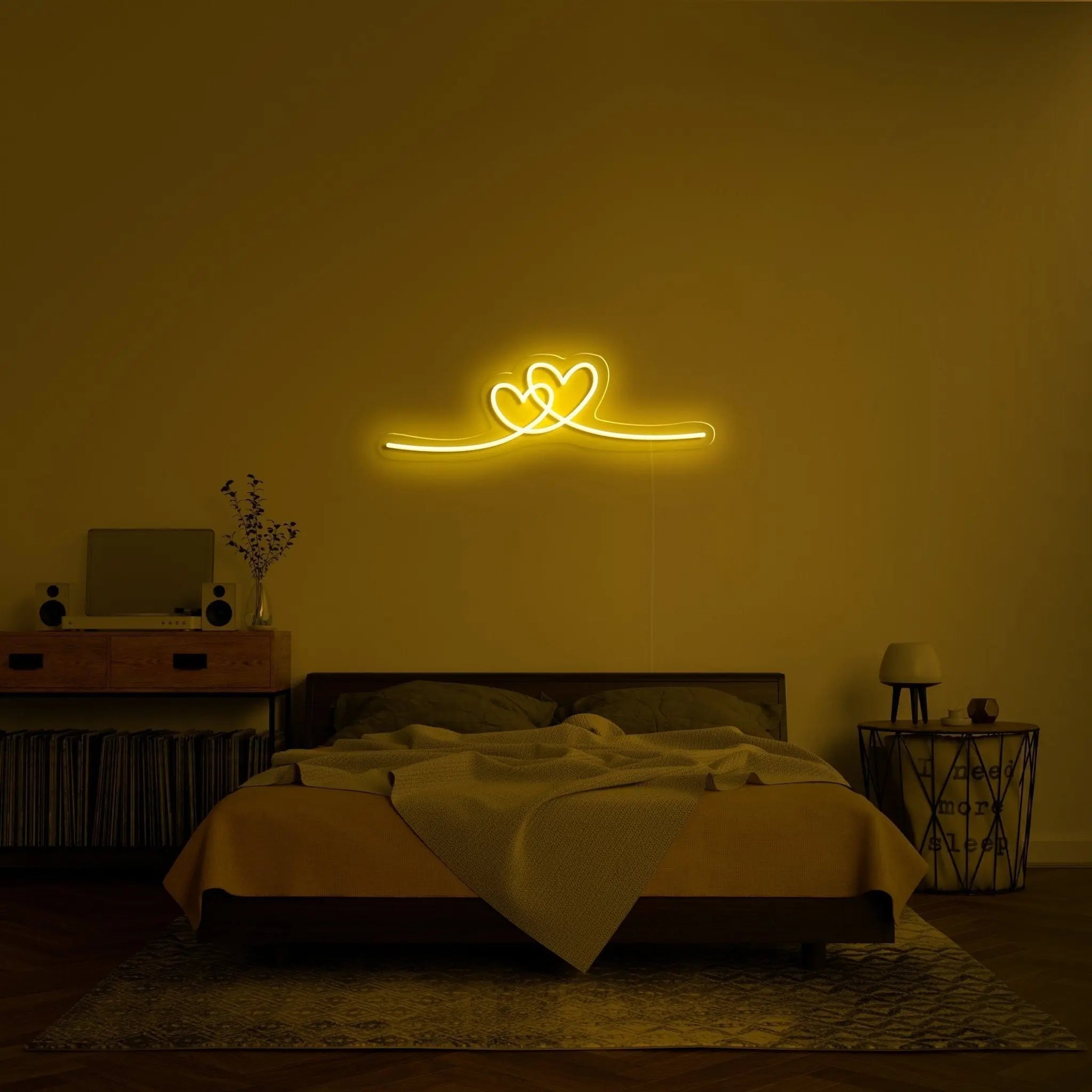 'Double Heart' LED Neon Sign - neonaffair