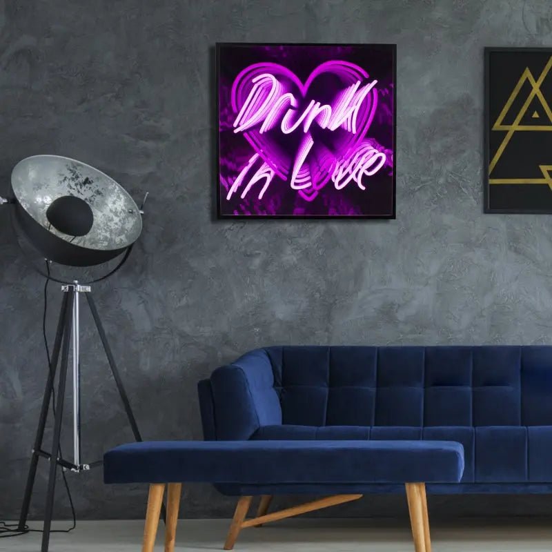 Drunk In Love 3D Infinity LED Neon Sign - neonaffair