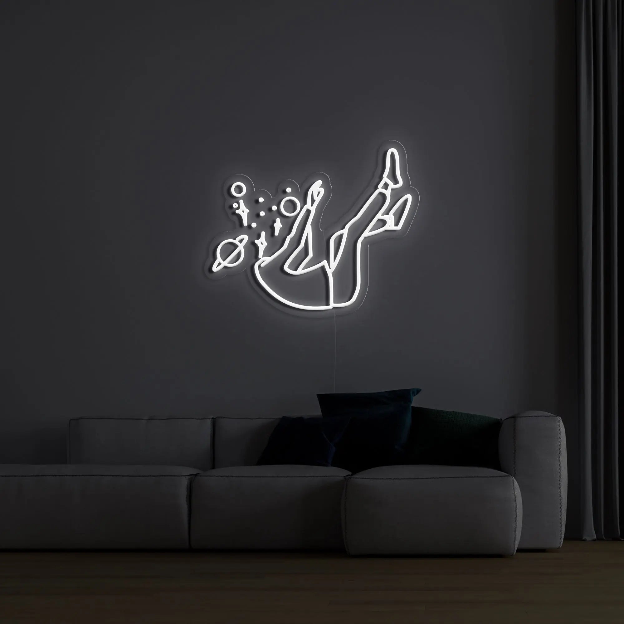 'Falling into Space' Neon Sign - neonaffair