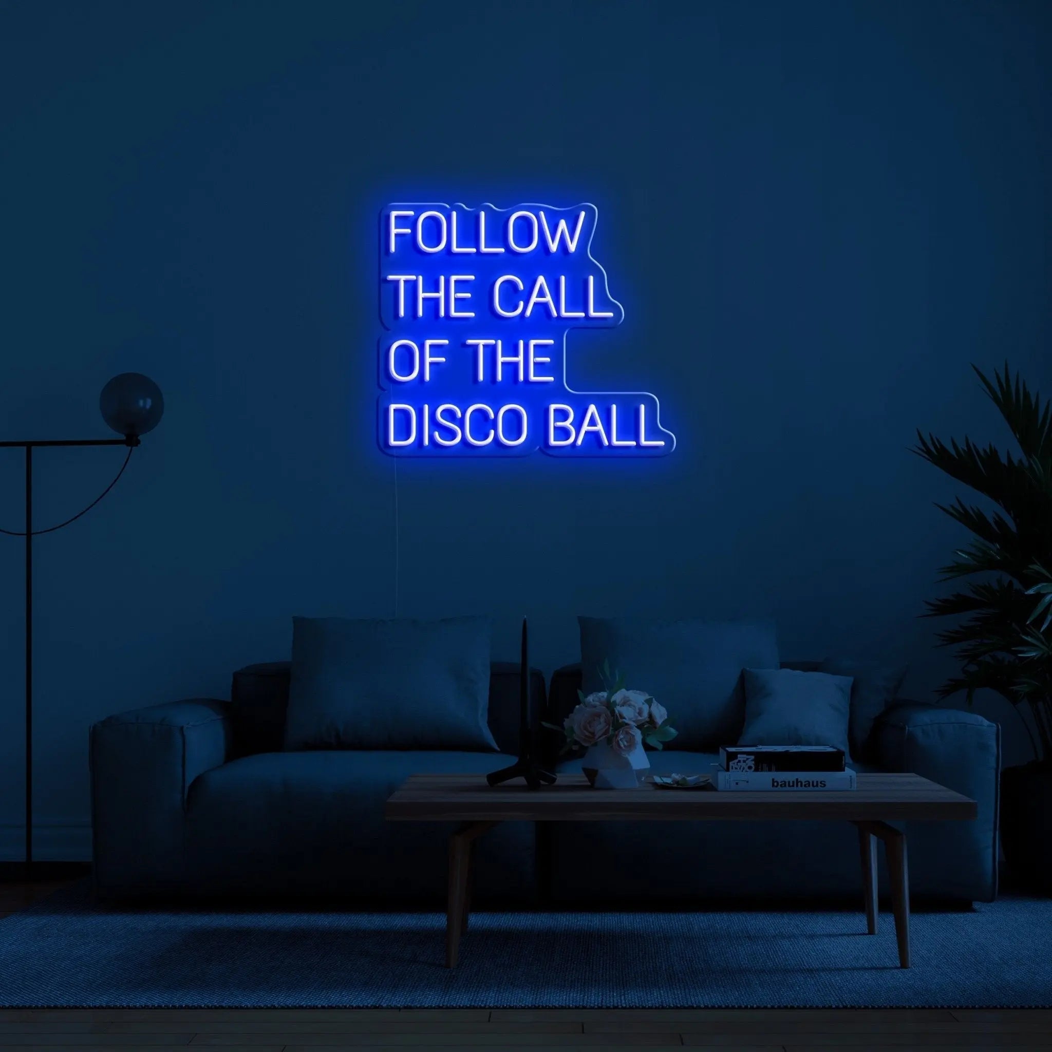 'Follow The Call Of The Disco Ball' LED Neon Sign - neonaffair