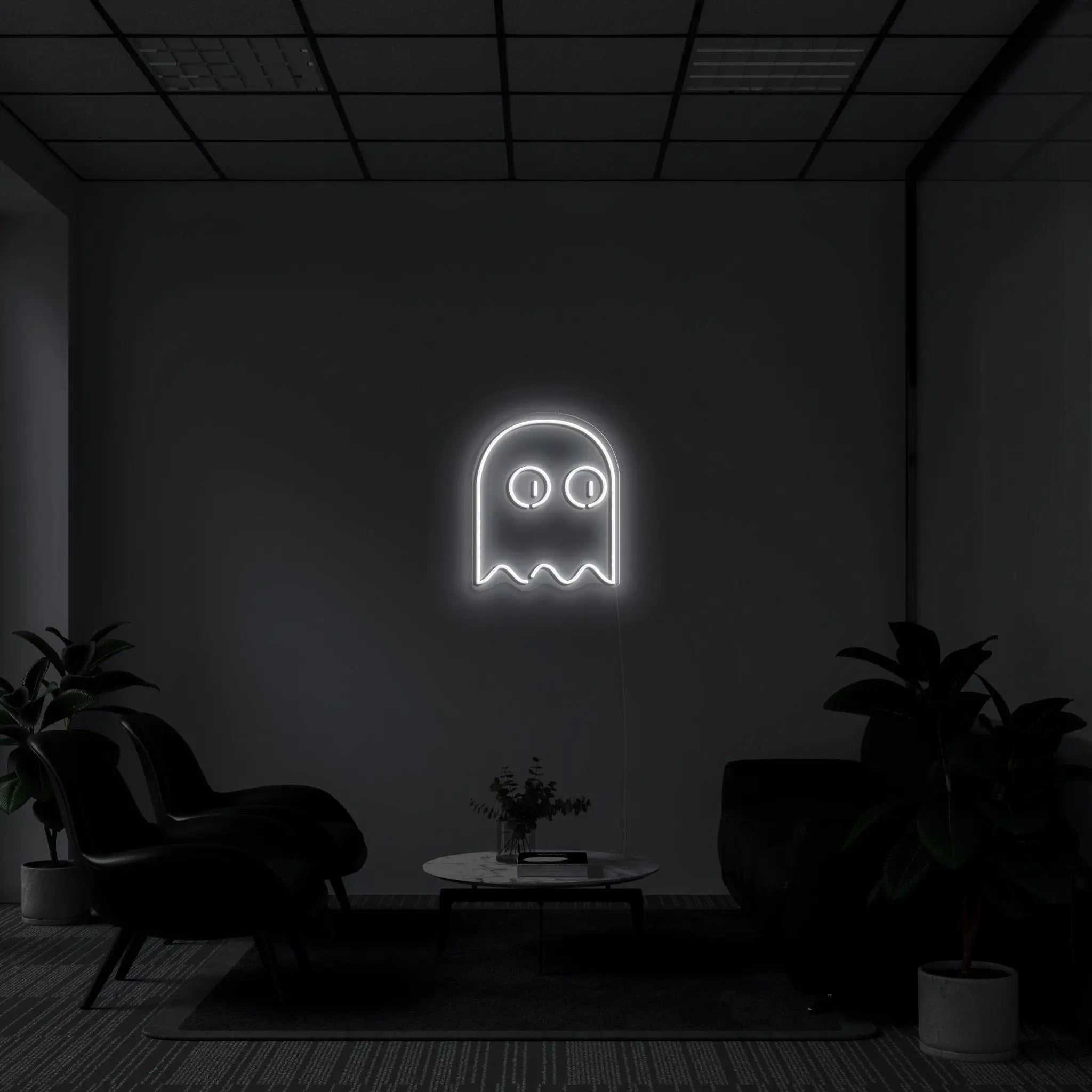 'Gamer Ghost' LED Neon Sign - neonaffair