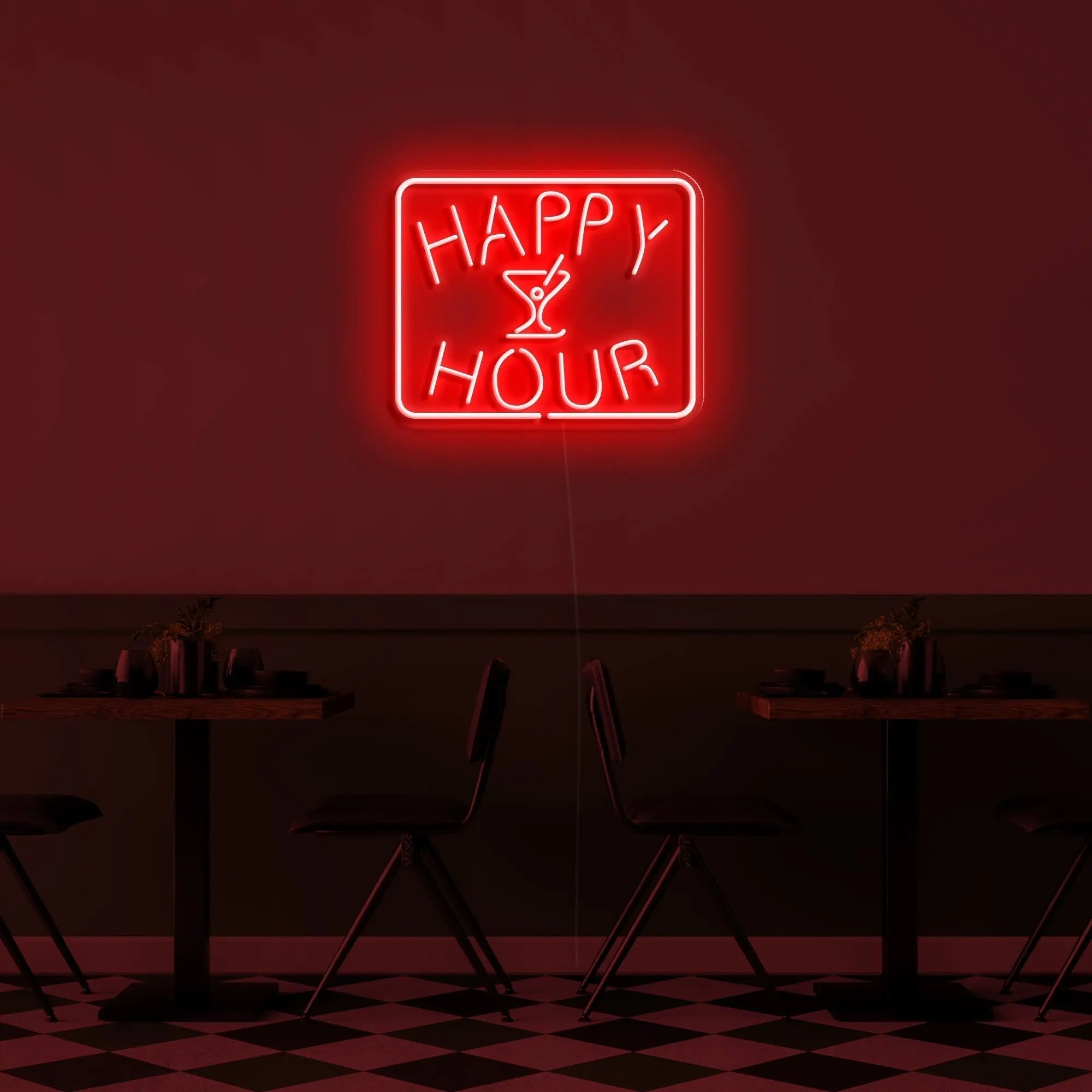 'Happy Hour' Neon Sign - neonaffair
