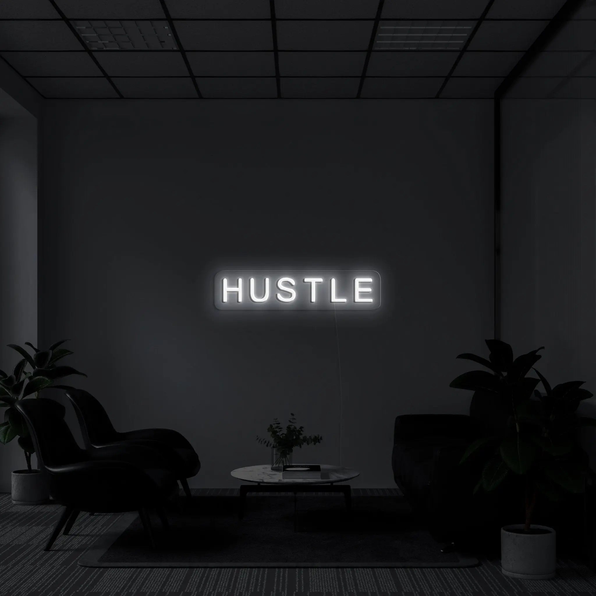 "Hustle" LED Neon Sign - neonaffair