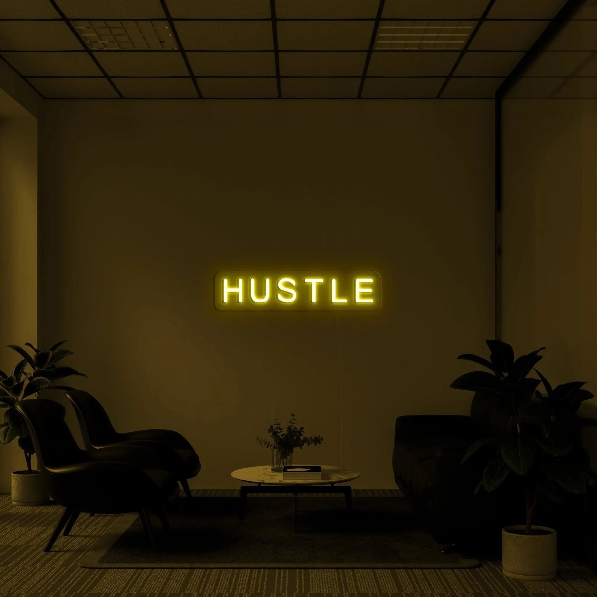 "Hustle" LED Neon Sign - neonaffair