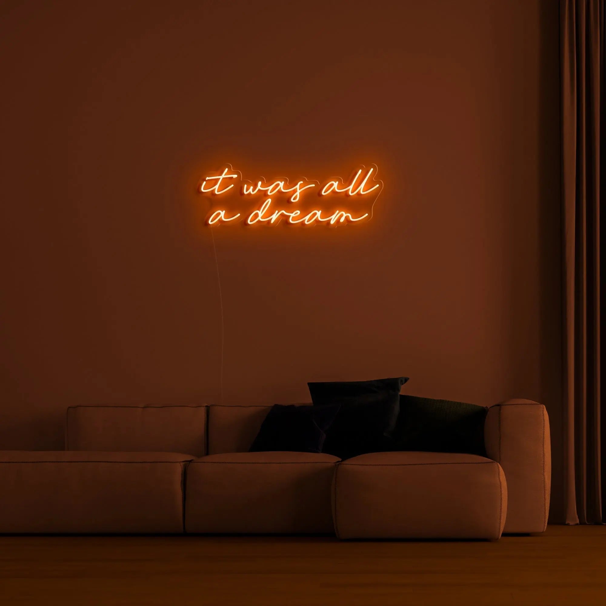 "It Was All a Dream" LED Neon Sign - neonaffair