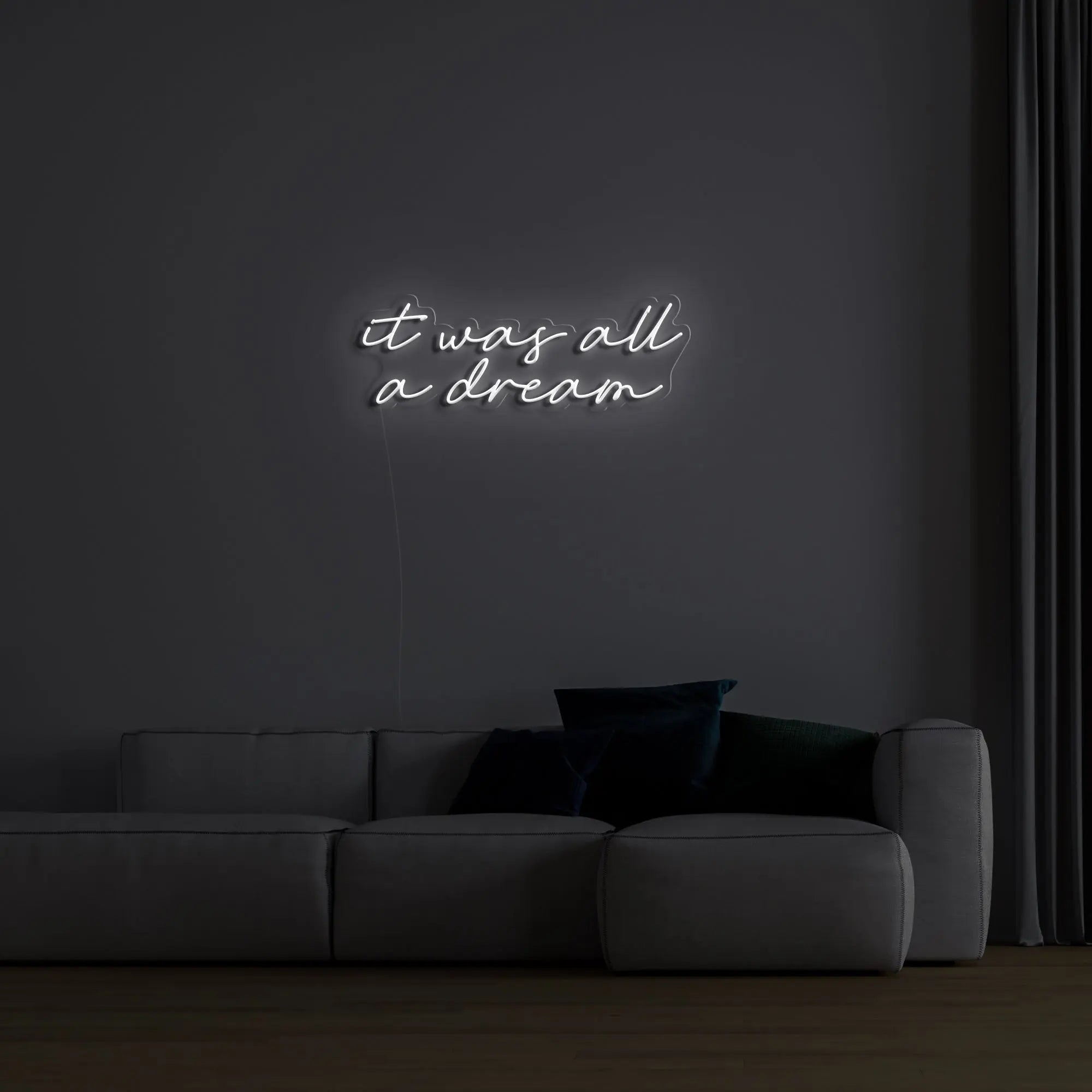 "It Was All a Dream" LED Neon Sign - neonaffair