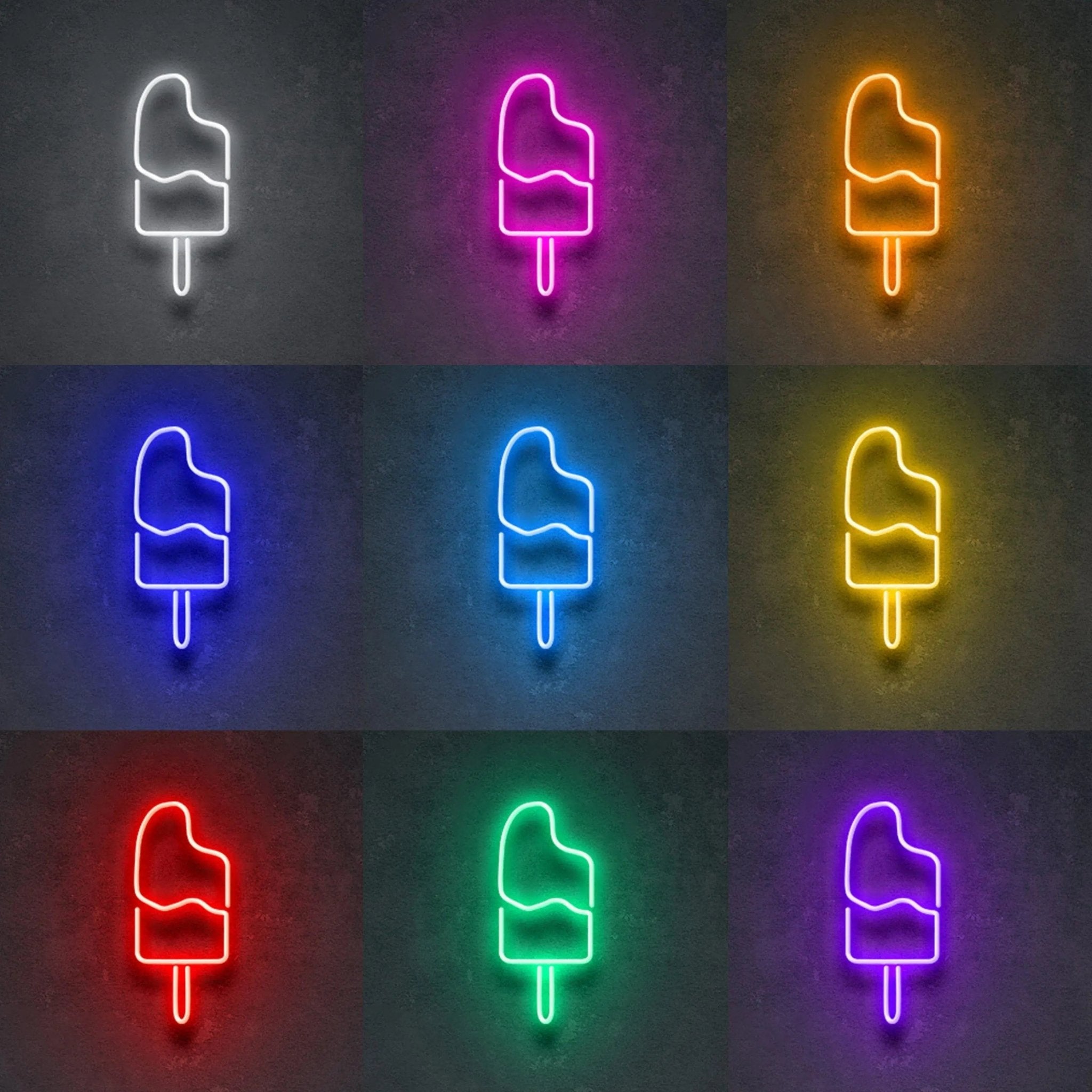 'Neon Popsicle' Neon Sign - neonaffair