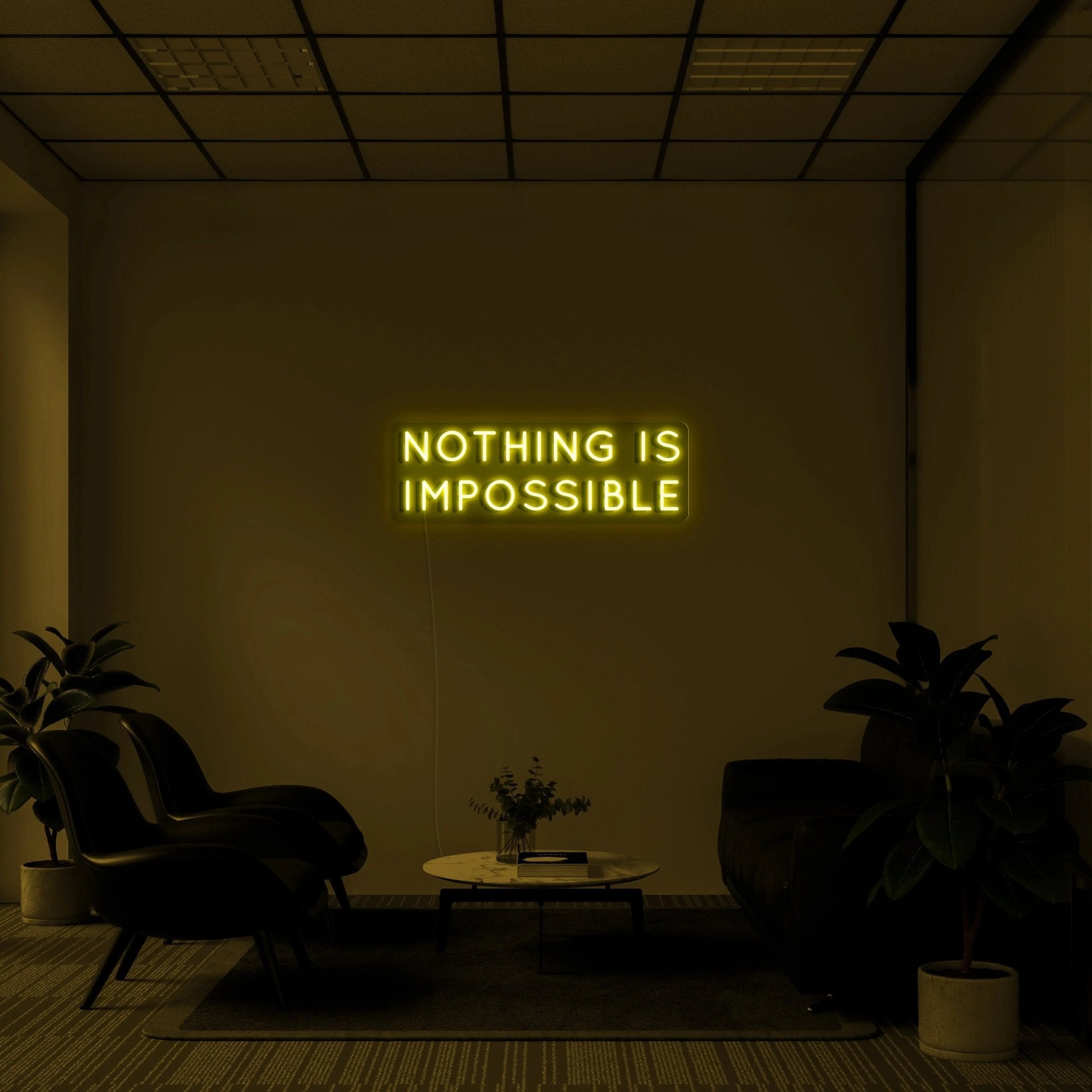 'Nothing Is Impossible' LED Neon Sign - neonaffair
