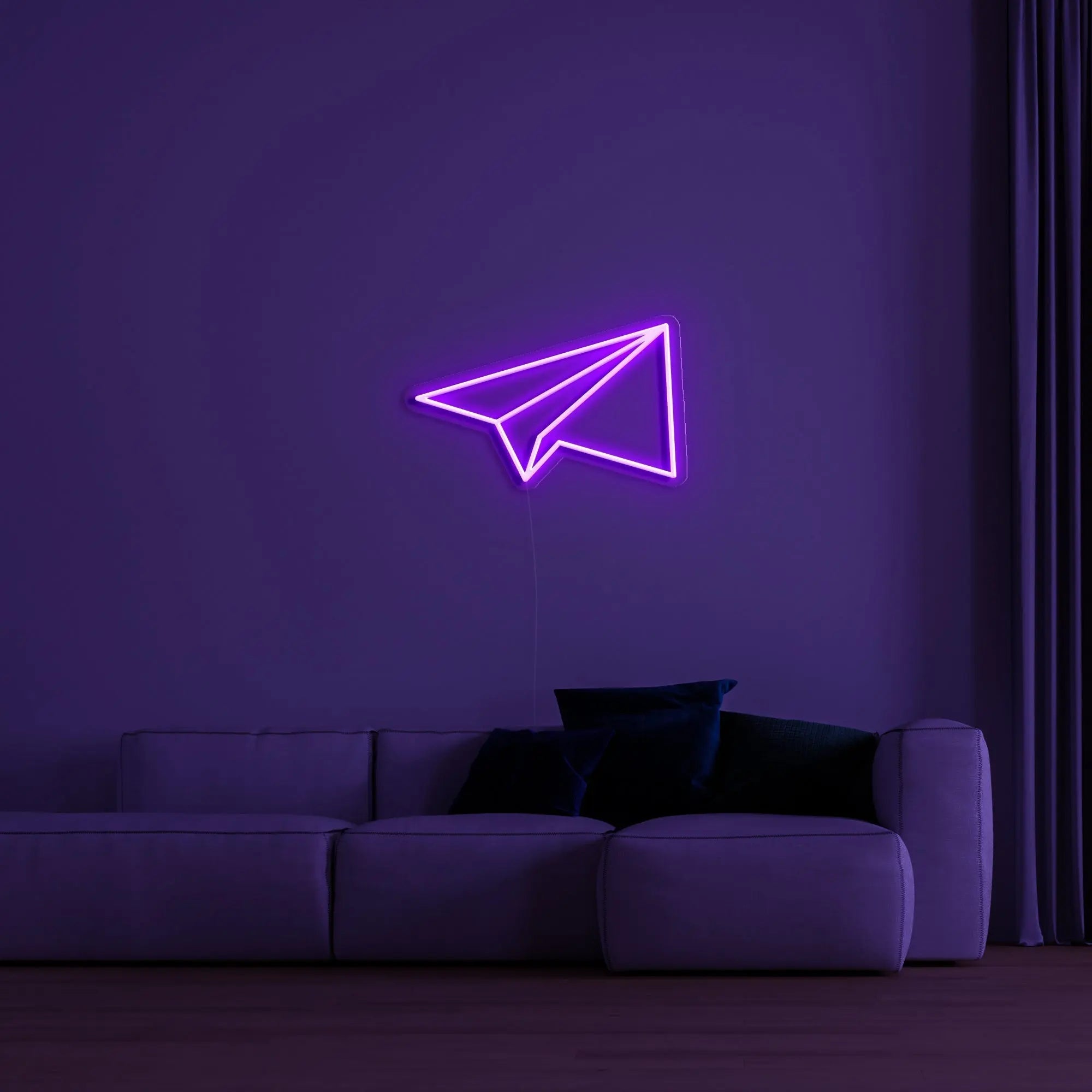 'Paper Plane' Neon Sign - neonaffair