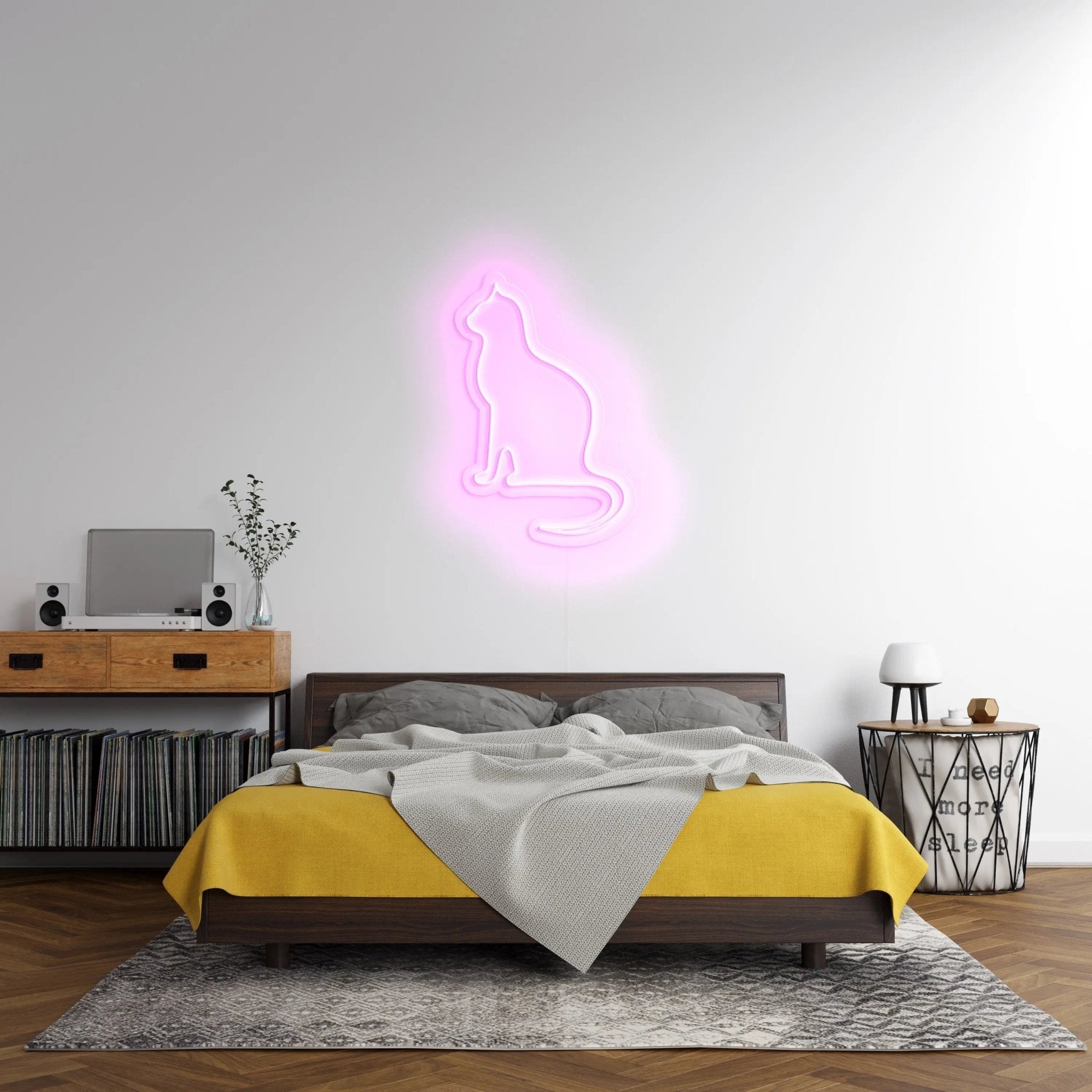 'Peaceful Cat' Neon Sign - neonaffair