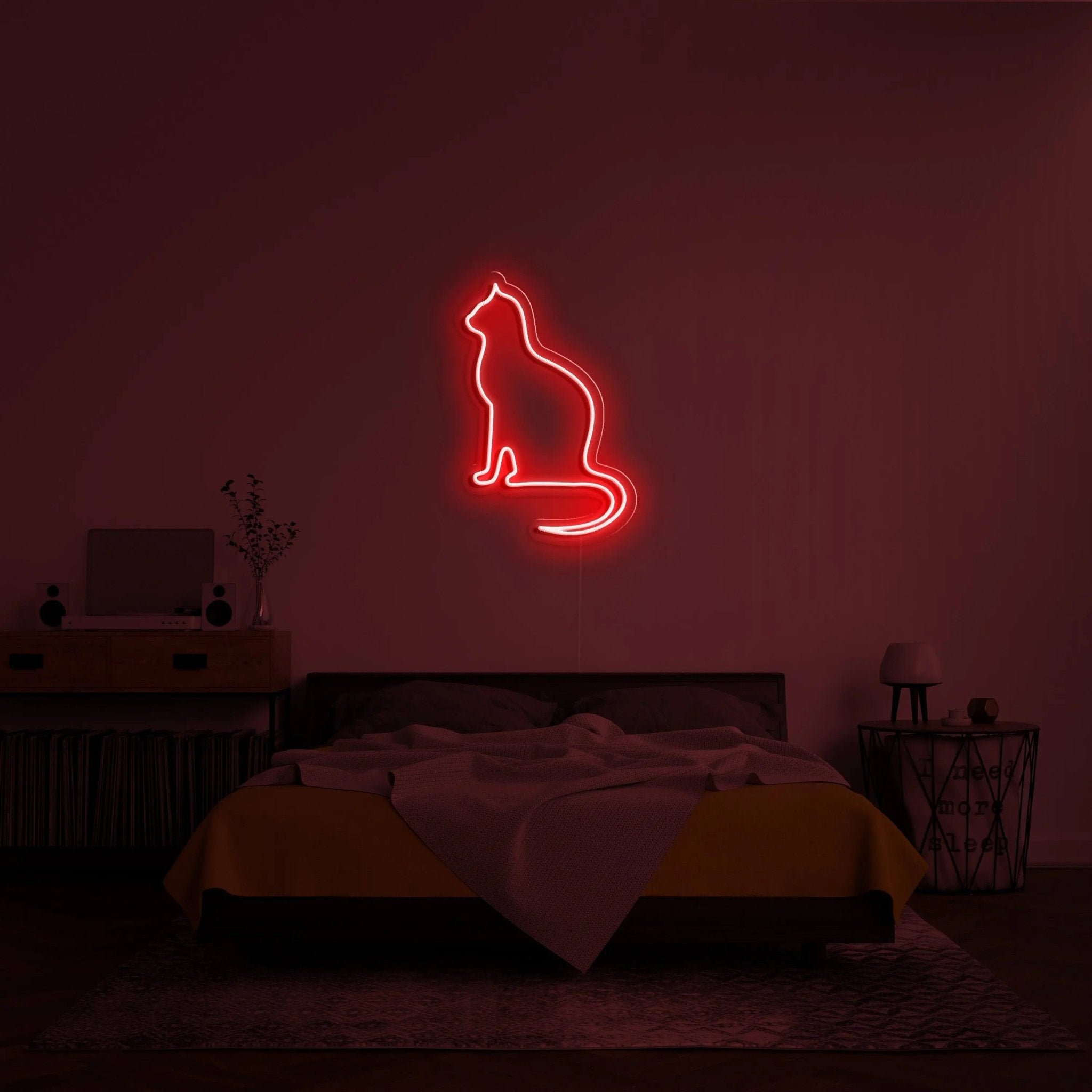 'Peaceful Cat' Neon Sign - neonaffair