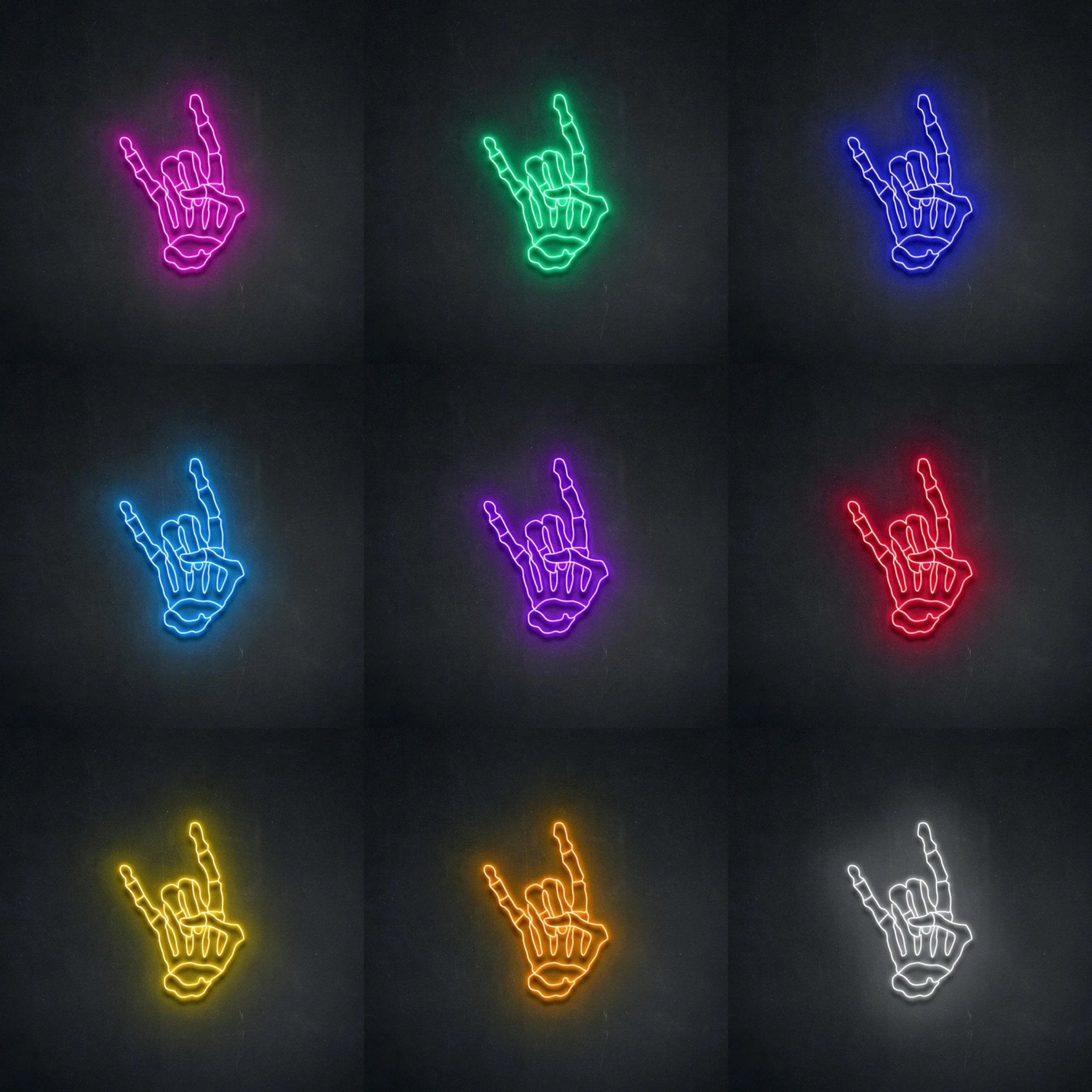 'Skellihand ' Neon Sign - neonaffair