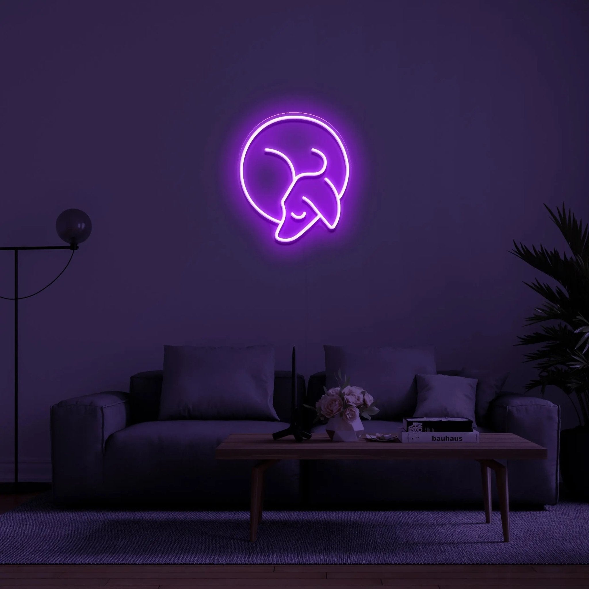 'Sleepy Dog' Neon Sign - neonaffair