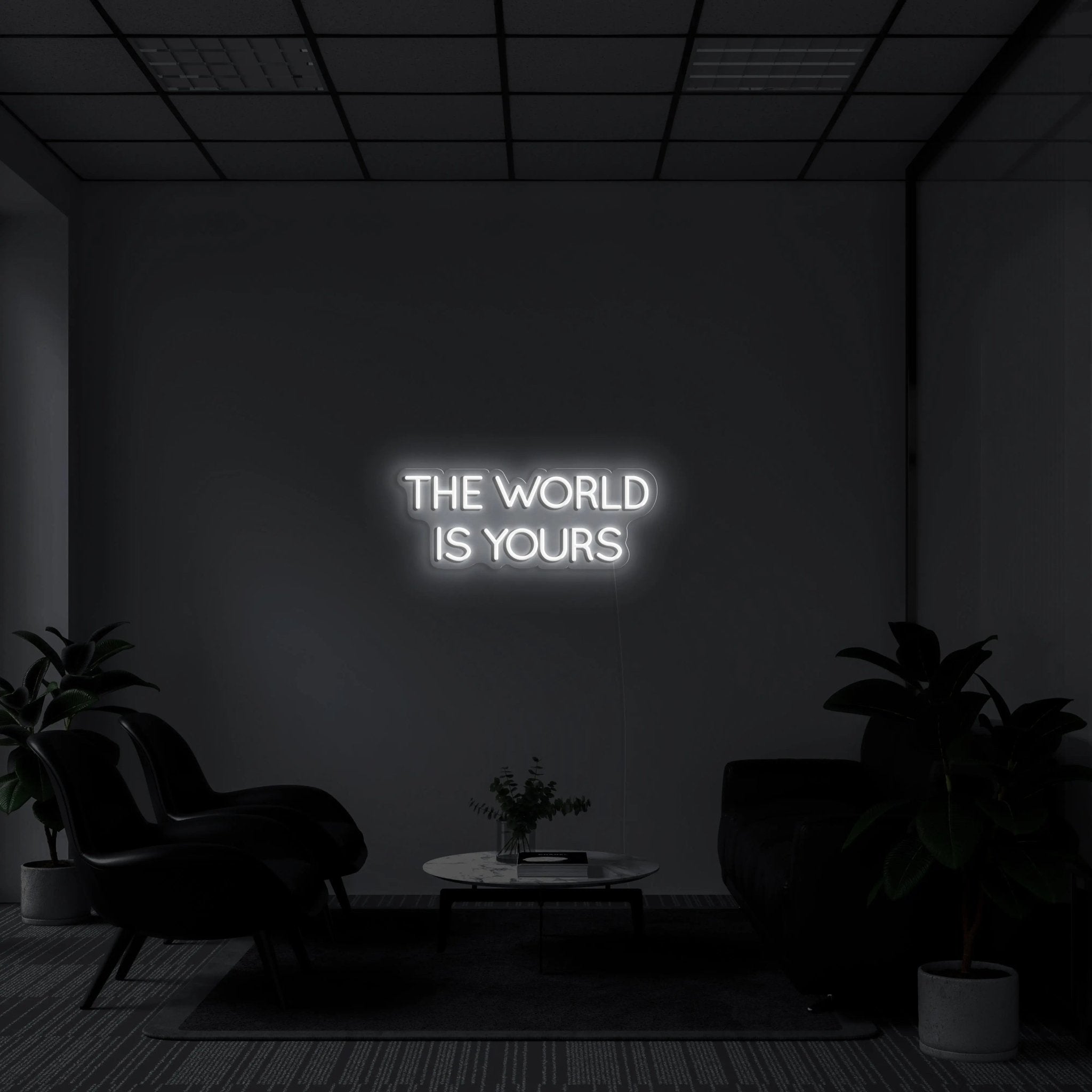'THE WORLD IS YOURS' LED Neon Sign - neonaffair