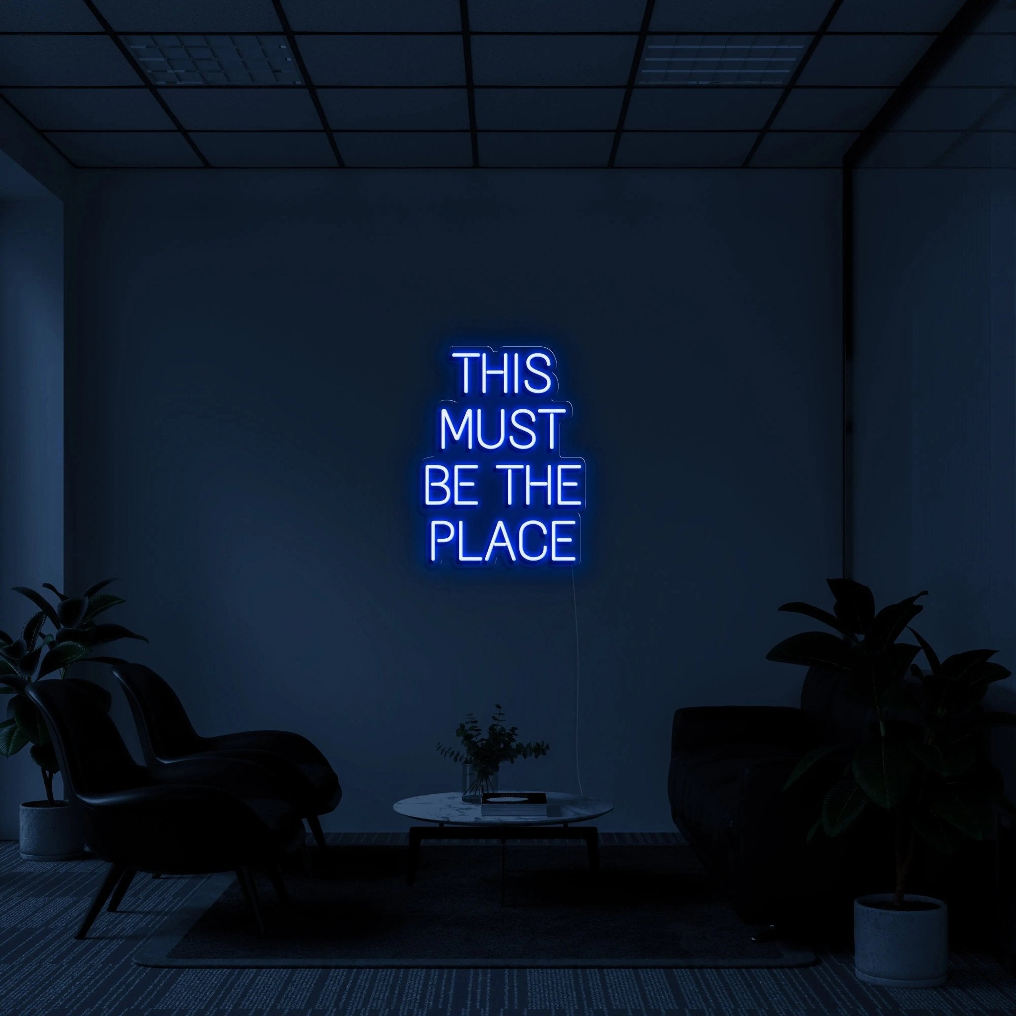 'THIS MUST BE THE PLACE' LED Neon Sign - neonaffair