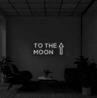 "To the moon" LED Neon Sign - neonaffair