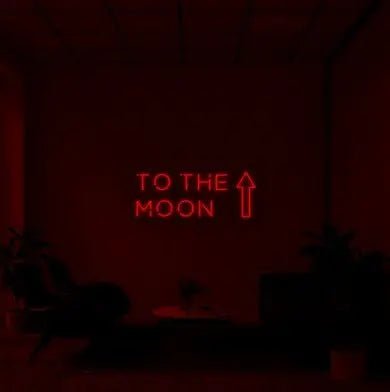 "To the moon" LED Neon Sign - neonaffair