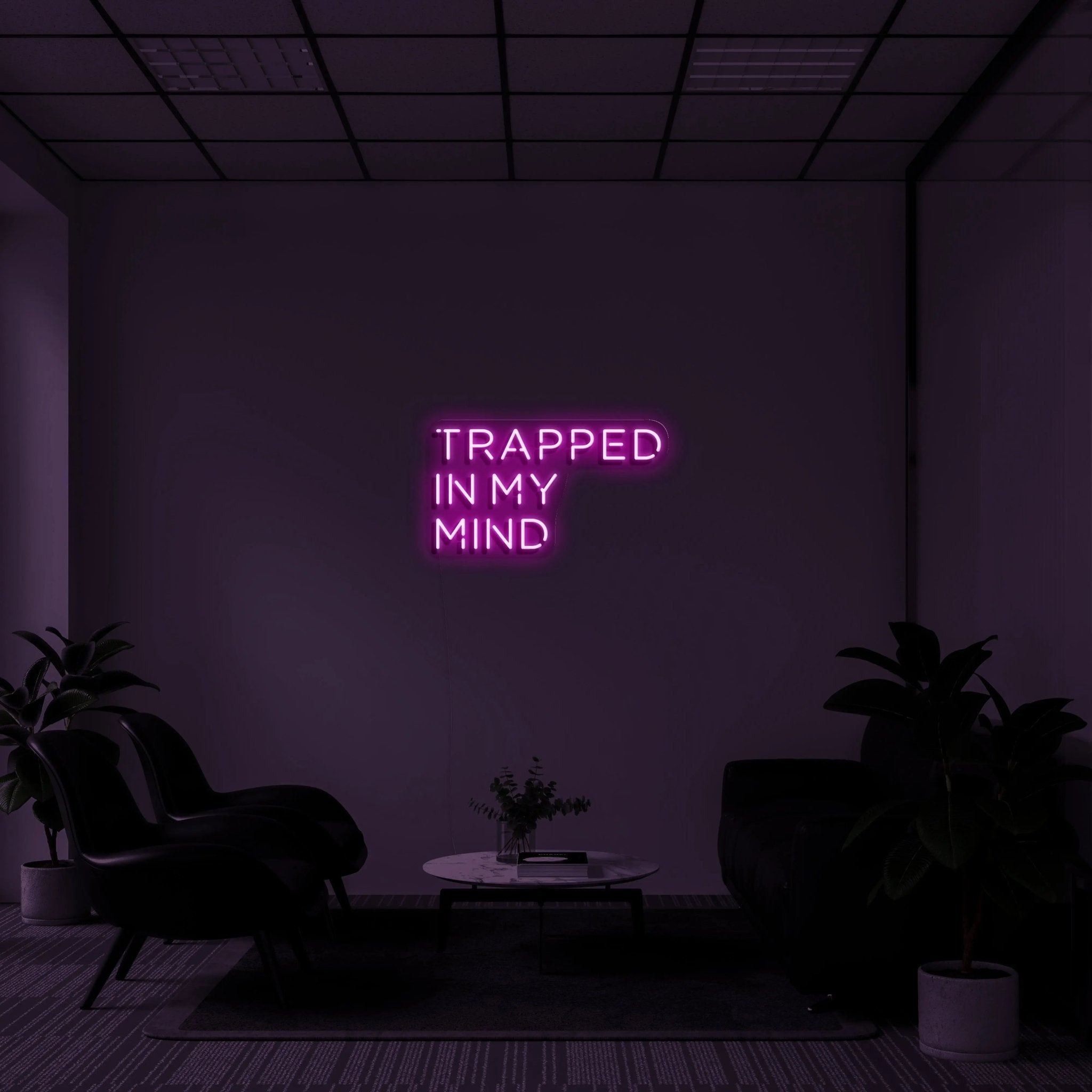 'Trapped In My Mind' LED Neon Sign - neonaffair
