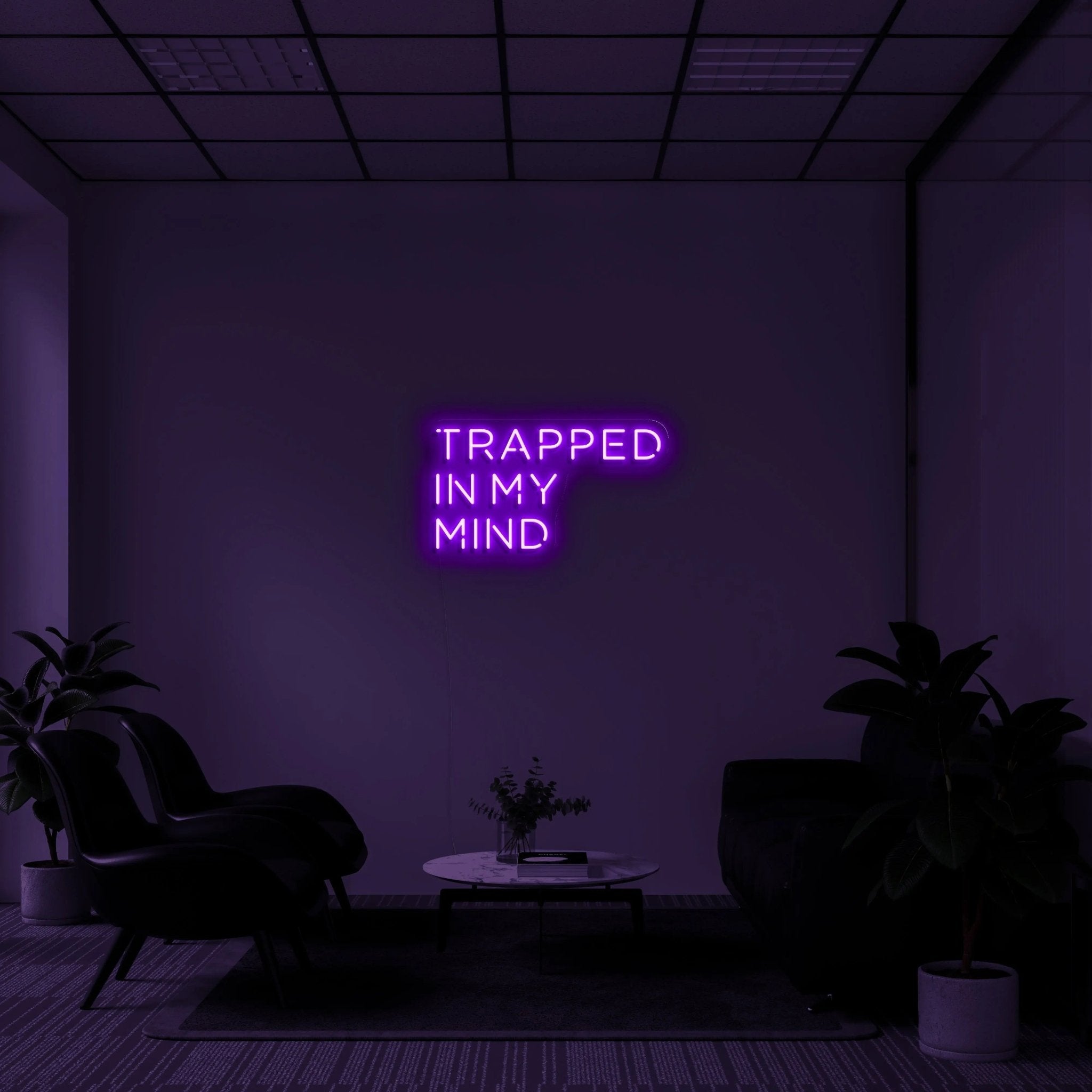 'Trapped In My Mind' LED Neon Sign - neonaffair