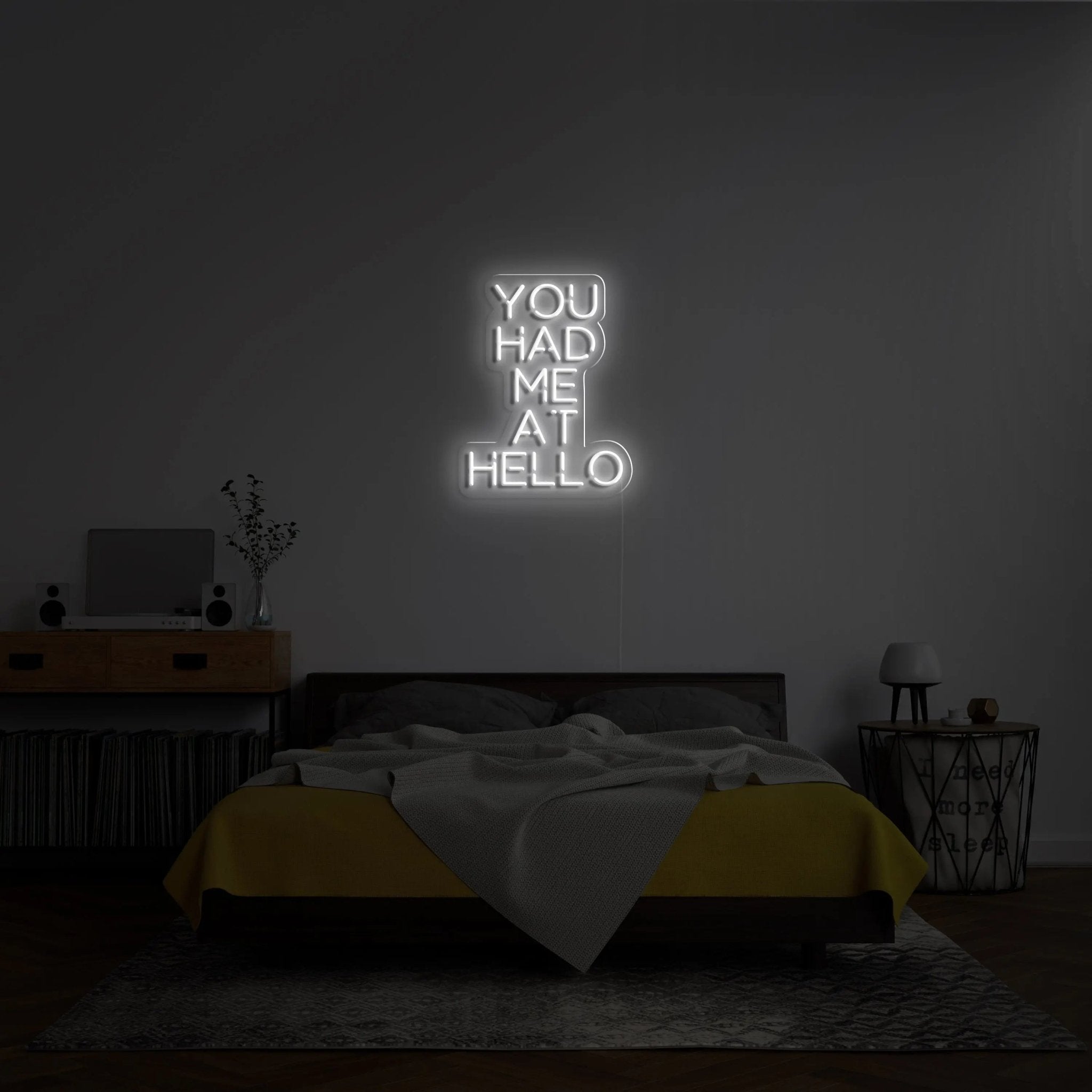 'You Had Me At Hello' Neon Sign - neonaffair