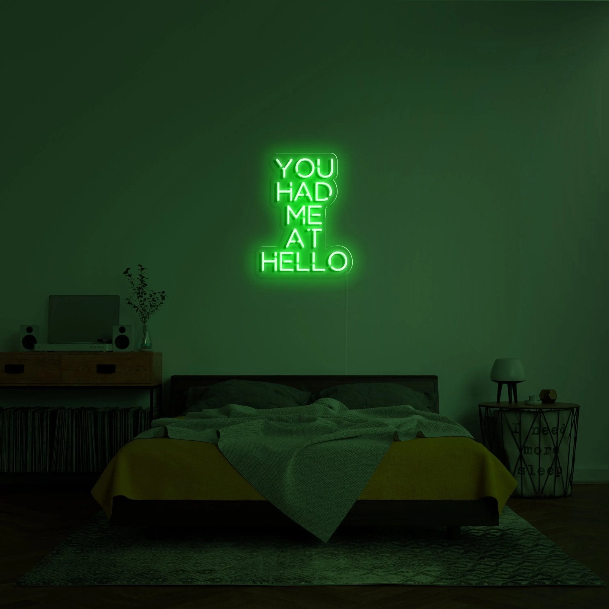 'You Had Me At Hello' Neon Sign - neonaffair