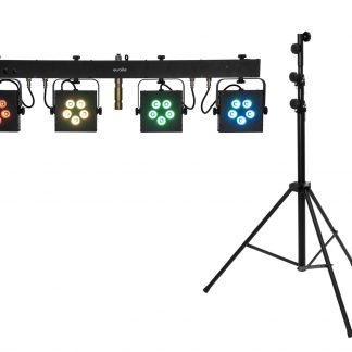 EUROLITE Set LED KLS-902 + STV-60-WOT EU Steel stand black - neonaffair