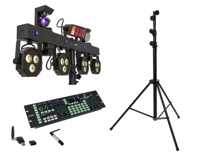 EUROLITE Set LED KLS Scan Next FX Compact Light Set + Controller + Steel stand - neonaffair