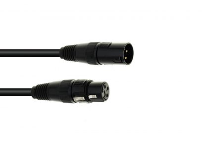 EUROLITE DMX cable XLR 3pin 1m bk - neonaffair