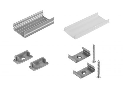 EUROLITE Mounting set U-profile 20mm for LED Strip - neonaffair