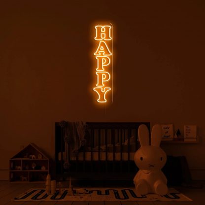 'Happy' LED Neon Sign - neonaffair