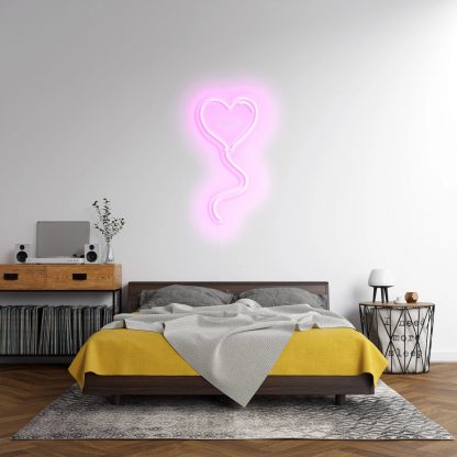 Heart Balloon Neon Sign - neonaffair