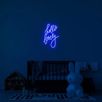 'Hello Lovely' LED Neon Sign - neonaffair