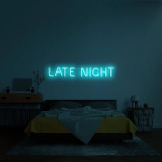 'Late night' Neon Sign - neonaffair