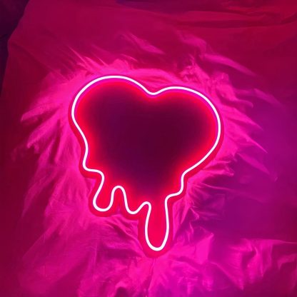 Melting Heart LED Neon Sign - neonaffair