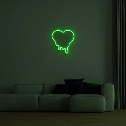 Melting Heart LED Neon Sign - neonaffair