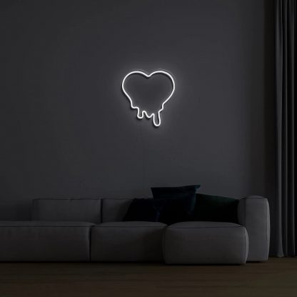 Melting Heart LED Neon Sign - neonaffair