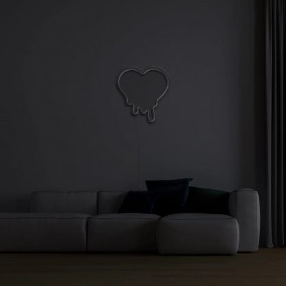 Melting Heart LED Neon Sign - neonaffair