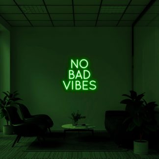 'No Bad Vibes' LED Neon Sign - neonaffair