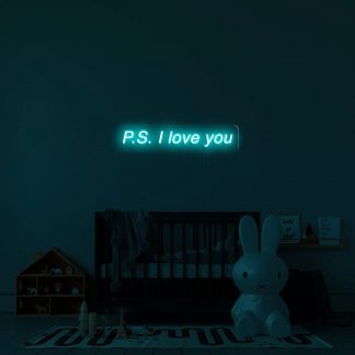 'P.S. I love you' LED Neon Sign - neonaffair