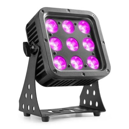 STARCOLOR 72 LED FLOOD LIGHT WALLWASH 9X 8W IP65 RGBW - neonaffair