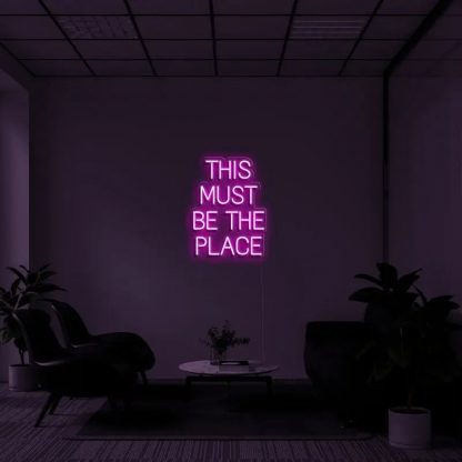 THIS MUST BE THE PLACE LED NEON SIGN - neonaffair