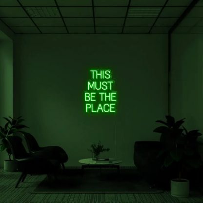 THIS MUST BE THE PLACE LED NEON SIGN - neonaffair